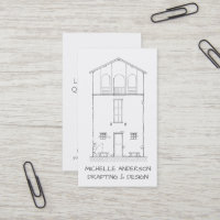 Architectural House Sketch Vertical Black & White