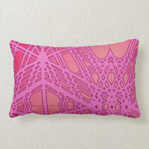 Architectural Motif Print Lumbar Pillow