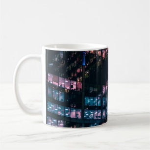 ARCHITECTURAL PHOTOGRAPHY OF BUILDING WITH PEOPLE  COFFEE MUG