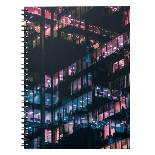 ARCHITECTURAL PHOTOGRAPHY OF BUILDING WITH PEOPLE  NOTEBOOK (Front)