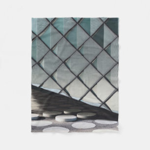 Architectural photography of concrete wall fleece blanket