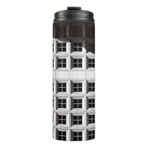 ARCHITECTURAL PHOTOGRAPHY OF WHITE BUILDING THERMAL TUMBLER