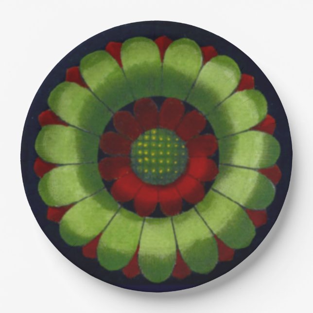 Architectural Rosette No. 2 Paper Plate (Front)