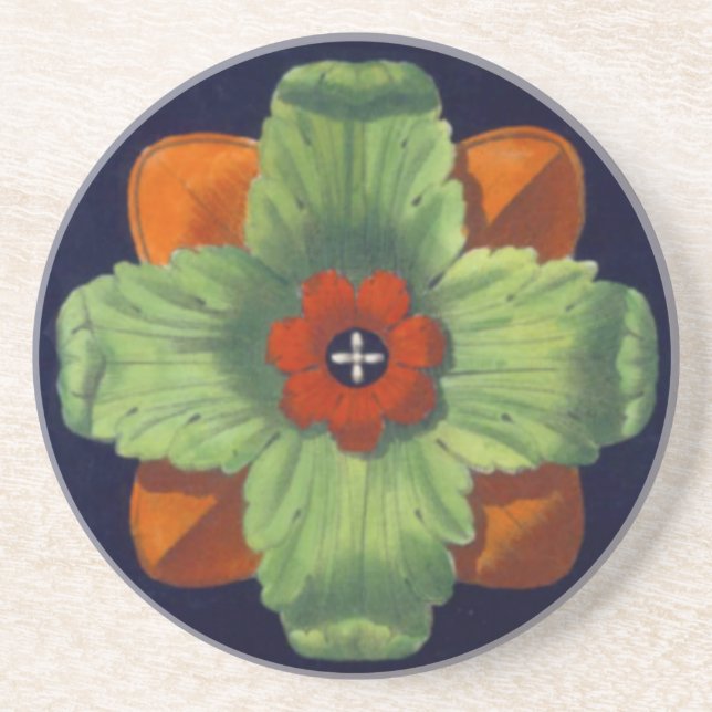 Architectural Rosette No. 4 Coaster (Front)