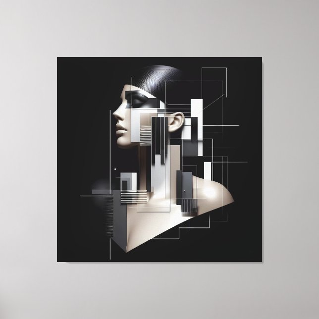 Architectural Sculpted Profile Canvas Print (Front)