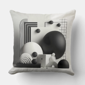 Architectural Silence Ensemble Throw Pillow