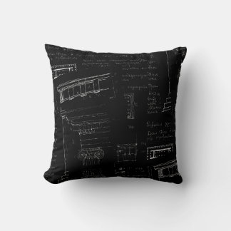architectural sketch pillow