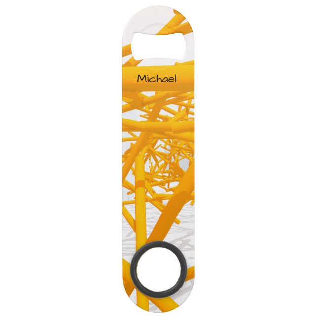 Architectural Space with Bright Geometrical Shape Bar Key (Front)