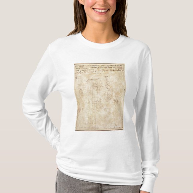 Architectural Study with Notes T-Shirt (Front)