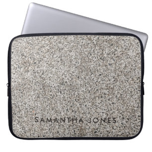Architectural Texture white concrete stone granit Laptop Sleeve