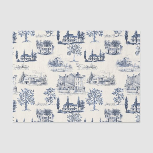 Architectural Toile Tissue Paper (Front)