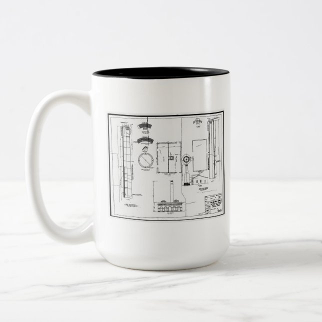 Architectural: U.S. Naval Air Station Two-Tone Coffee Mug (Left)