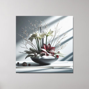Architectural Winter aus Moderne Blumenarchitektur Canvas Print