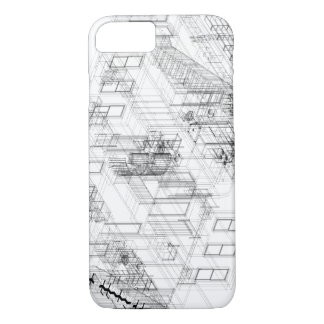 Architectural wire frame iPhone 7 case