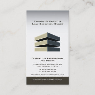 Architecture and building design business card