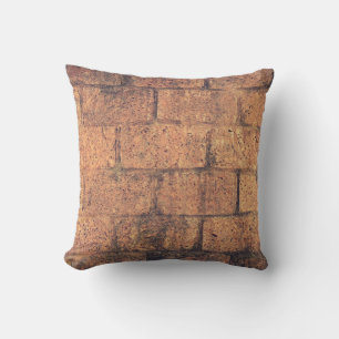 Architecture bricks wall stoneworks throw pillow