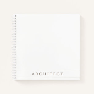 ARCHITECTURE Carnet Carré de 8,5 po / Sepia