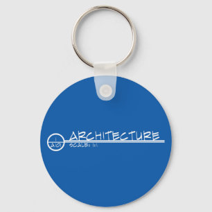 Architecture Drawing Title Keychain (light)