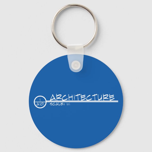 Architecture Drawing Title Keychain (light) (Front)