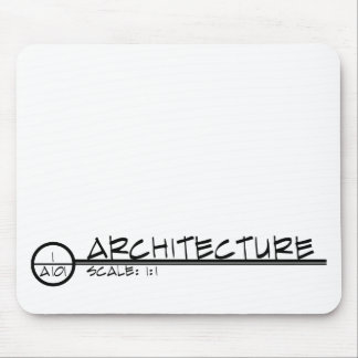 Architecture Drawing Title Mousepad (dark)