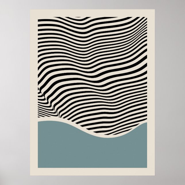Architecture du Bauhaus | Poster bleu clair (Devant)