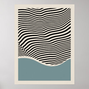 Architecture du Bauhaus   Poster bleu clair