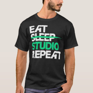 Architecture Eat Sleep Studio Repeat Funny Archite T-Shirt