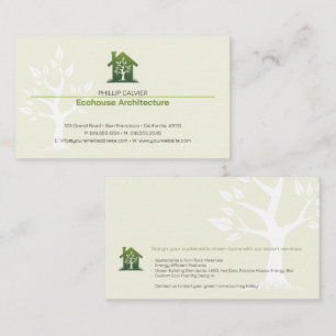 Architecture   Eco Home Architect Business Card