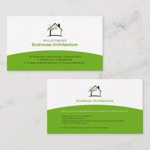 Architecture   Eco Home Architect Business Card