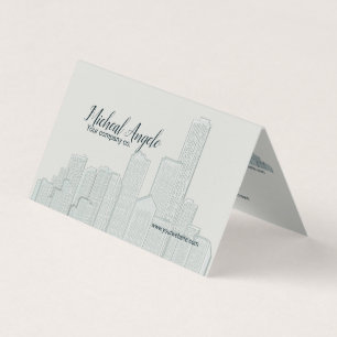 Architecture folded business card