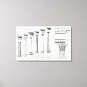 Architecture I: Orders of Architecture Canvas Print