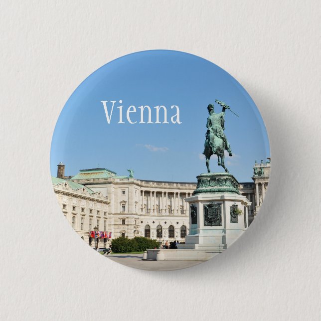 Architecture in Vienna, Austria 2 Inch Round Button (Front)