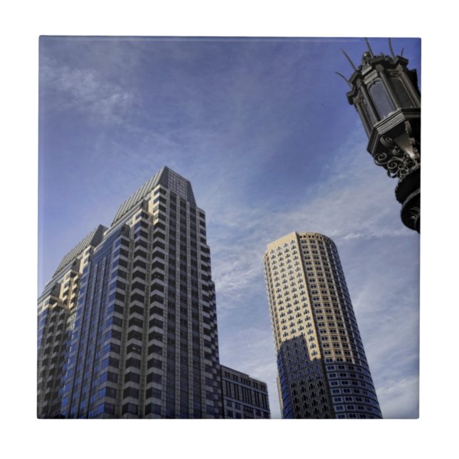 Architecture of downtown Boston Tile (Front)