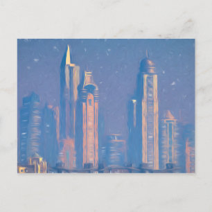 Architecture Of Dubai Art              Postcard