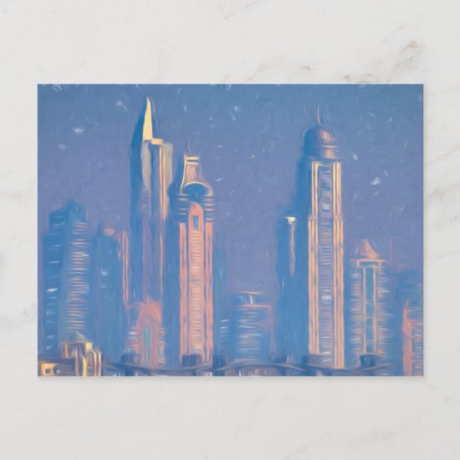 Architecture Of Dubai Art              Postcard (Front)