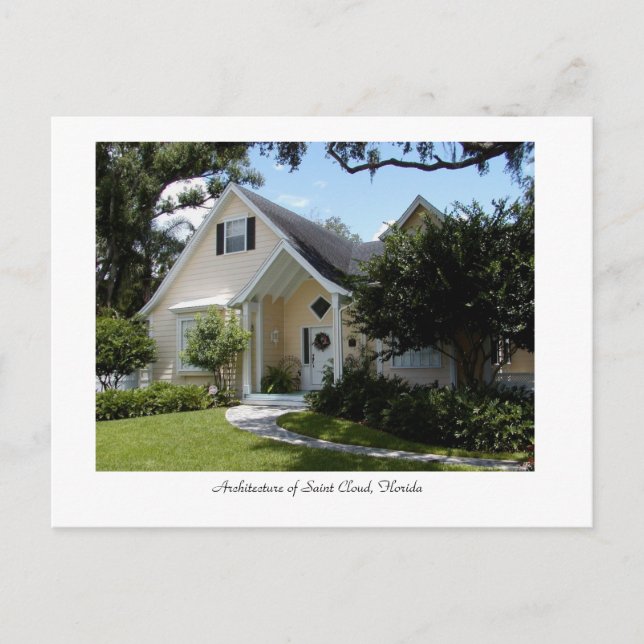 Architecture of Saint Cloud, Florida Postcard (Front)