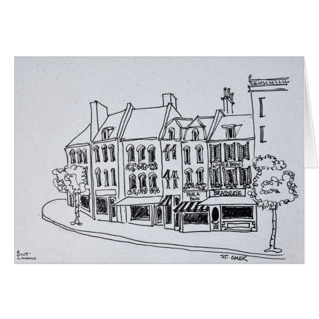 Architecture of Saint-Omer, France (Front Horizontal)