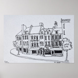 Architecture of Saint-Omer, France Poster