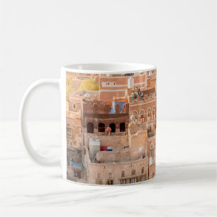 Architecture of the Old Town of Sana'a, Yemen. UNE Coffee Mug