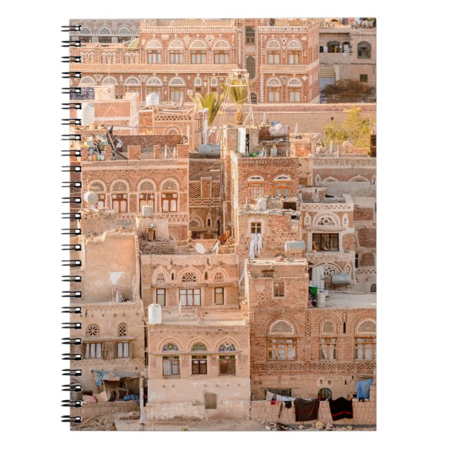 Architecture of the Old Town of Sana'a, Yemen. UNE Notebook (Front)