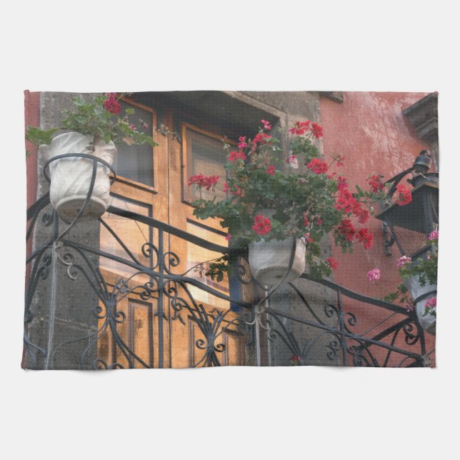 Architecture on the streets of San Miguel de Kitchen Towel (Horizontal)