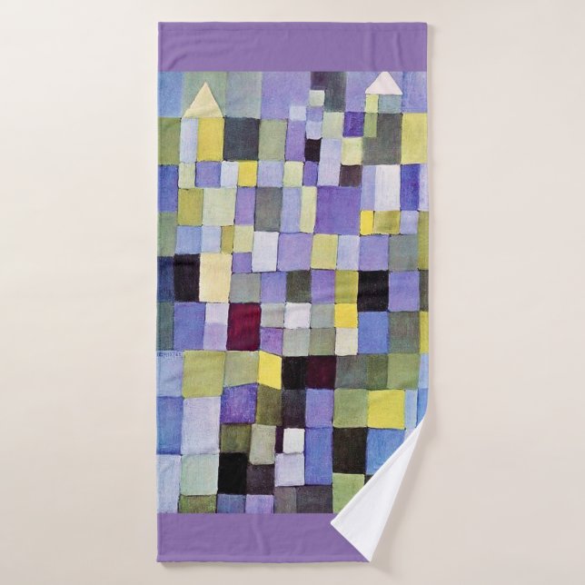 Architecture, Paul Klee Bath Towel (Bath Towel)