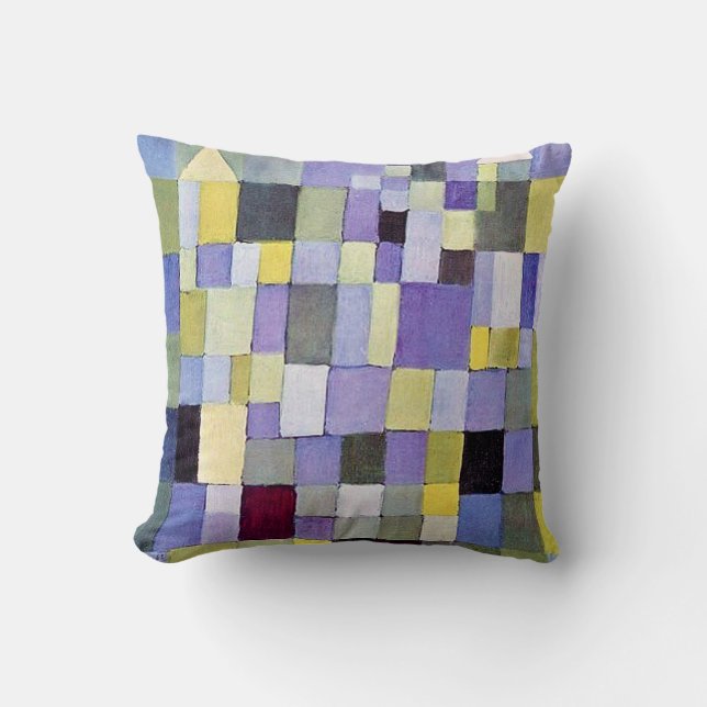 Architecture, Paul Klee Throw Pillow (Front)