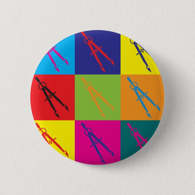 Architecture Pop Art 2 Inch Round Button (Front)