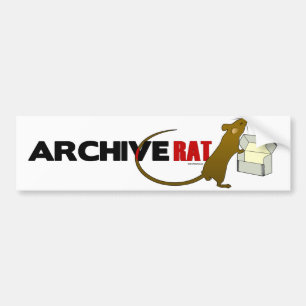 Archive Rat (Version 2) Bumper Sticker
