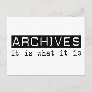 Archives It Is Postcard