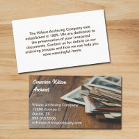 Archivist Company Vintage Photographs Archival