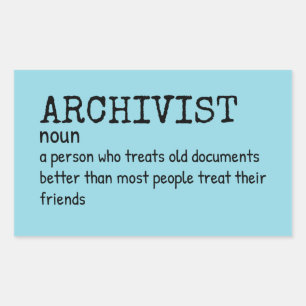 Archivist Definition Humour Sticker