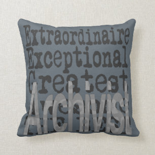 Archivist Extraordinaire Throw Pillow