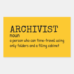 Archivist Funny Definition Sticker
